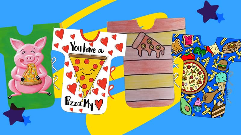 Pizza themed starlight gowns